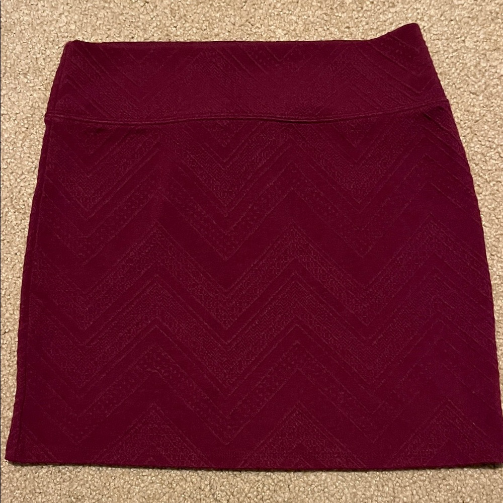 American Eagle Outfitters Maroon Pencil Skirt